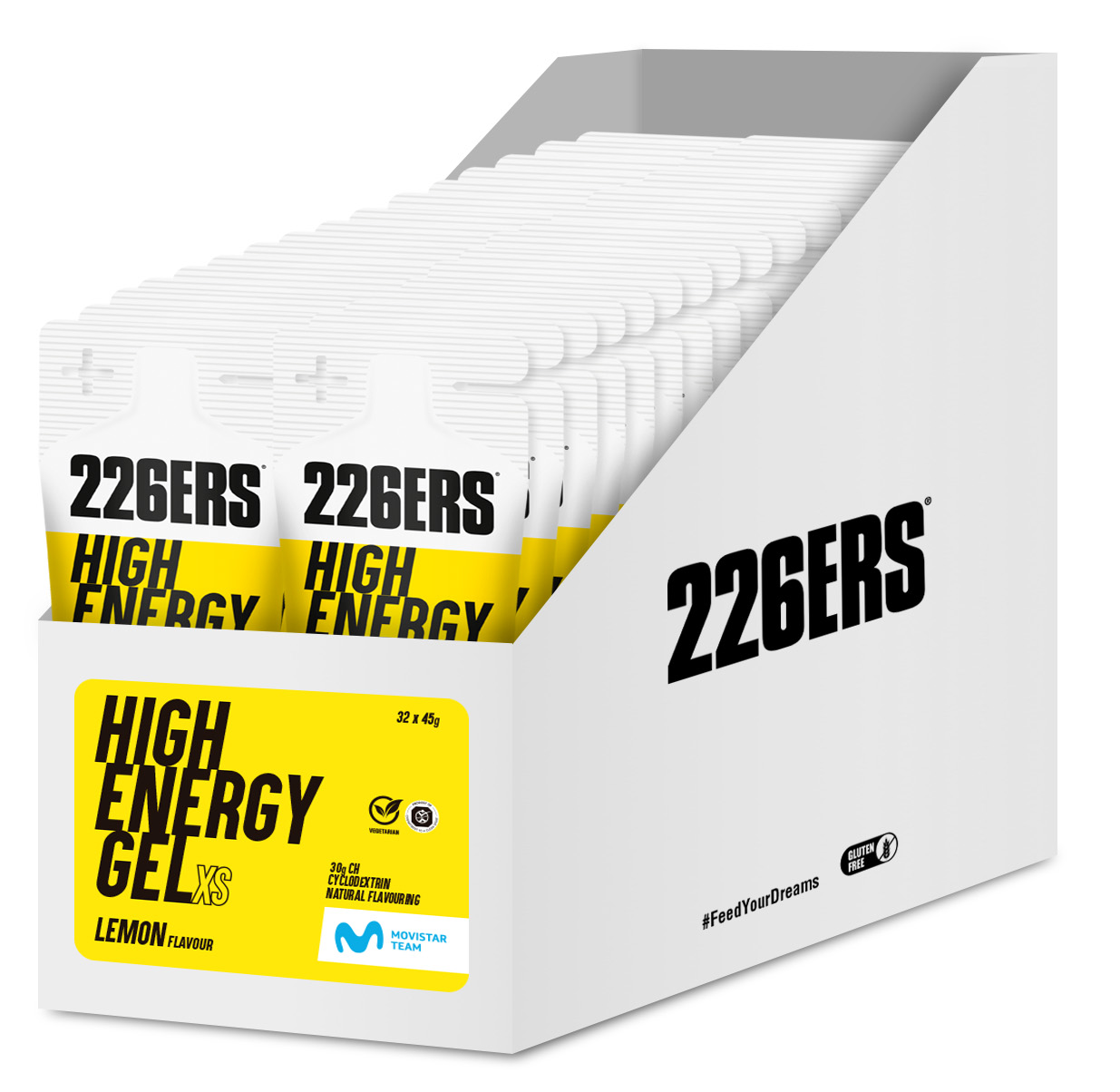 Гель 226ERS High Energy XS 30г вуглеводів лимон 45г 32шт/уп фото 