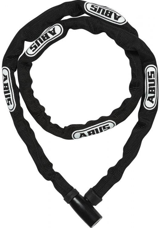 Замок ABUS Steel-O-Chain, цепь 4x110, 2 ключа, черный, белый логотип фото 