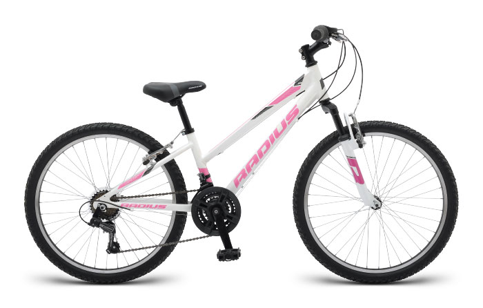 Велосипед 24" Radius Crystal AL рама- 13" Gloss White/Gloss Pink/Gloss Charcoal фото 1