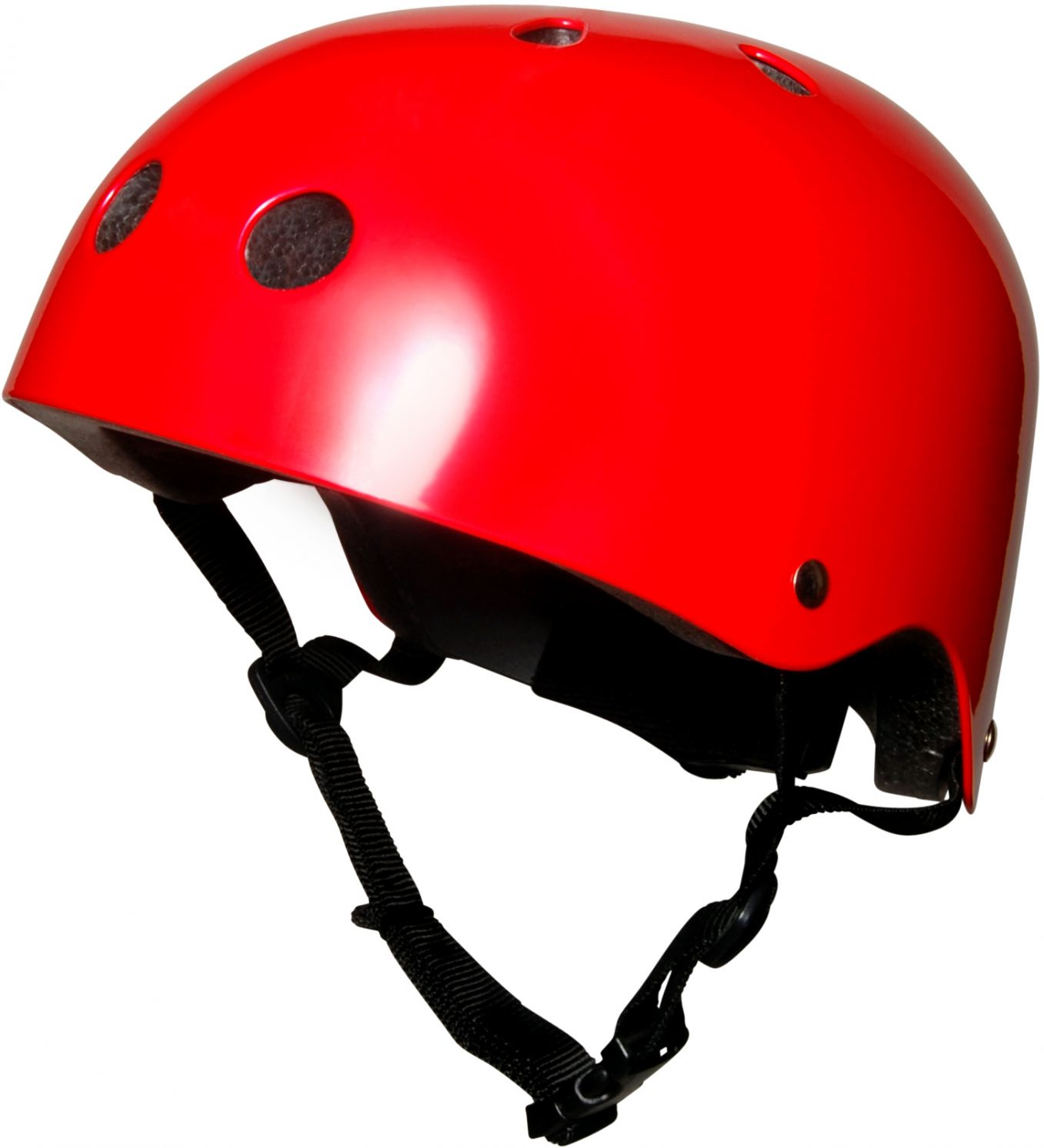 Шлем детский Kiddimoto красный металлик, размер M 53-58см фото 1