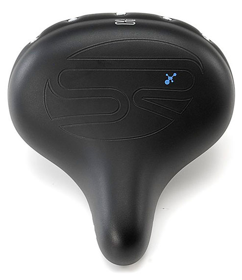 Сідло Selle Royal Premium DRIFTER, Royalgel, оббивка Strengtex, 270х245мм, 1160г, хромовані рейли і пружини, unisex, чорне фото 2
