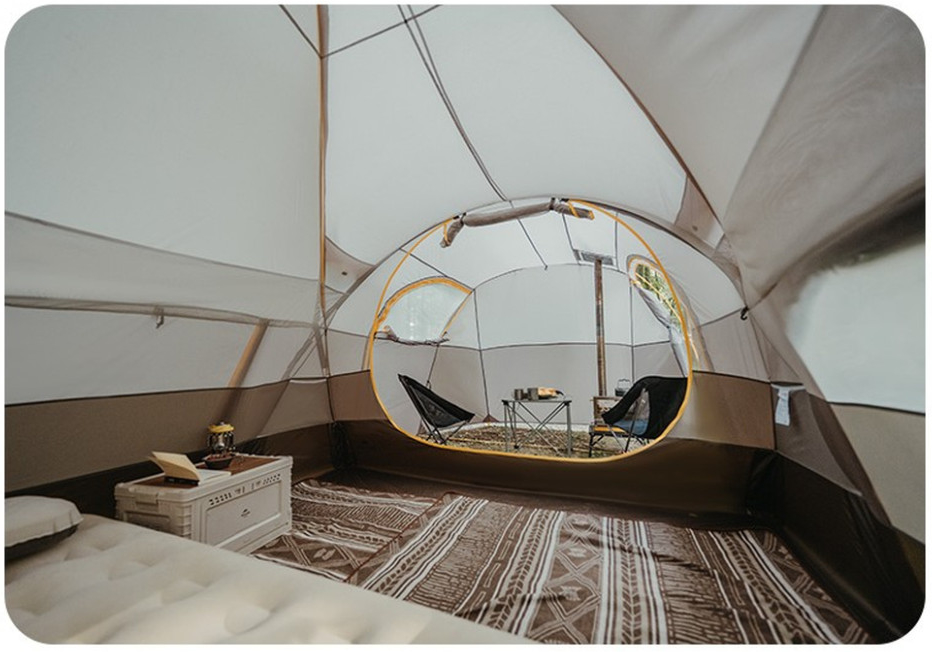 Палатка шестиместная Naturehike KOTA 6 CNK2450WS031, светло-коричневая фото 3