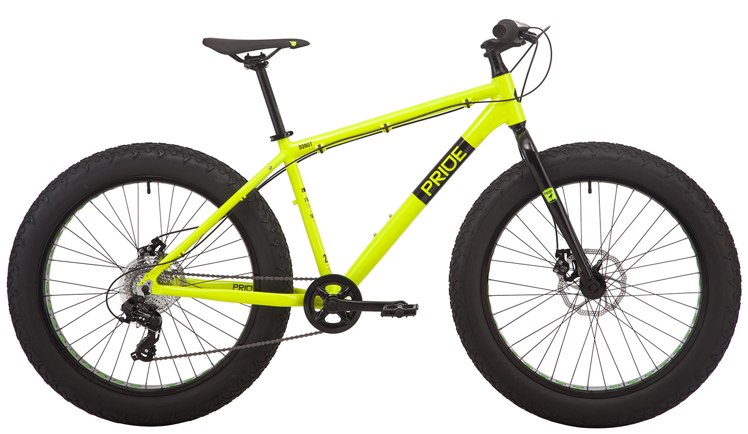 Велосипед 26" Pride DONUT 6.1 рама - L желтый 2019 фото 