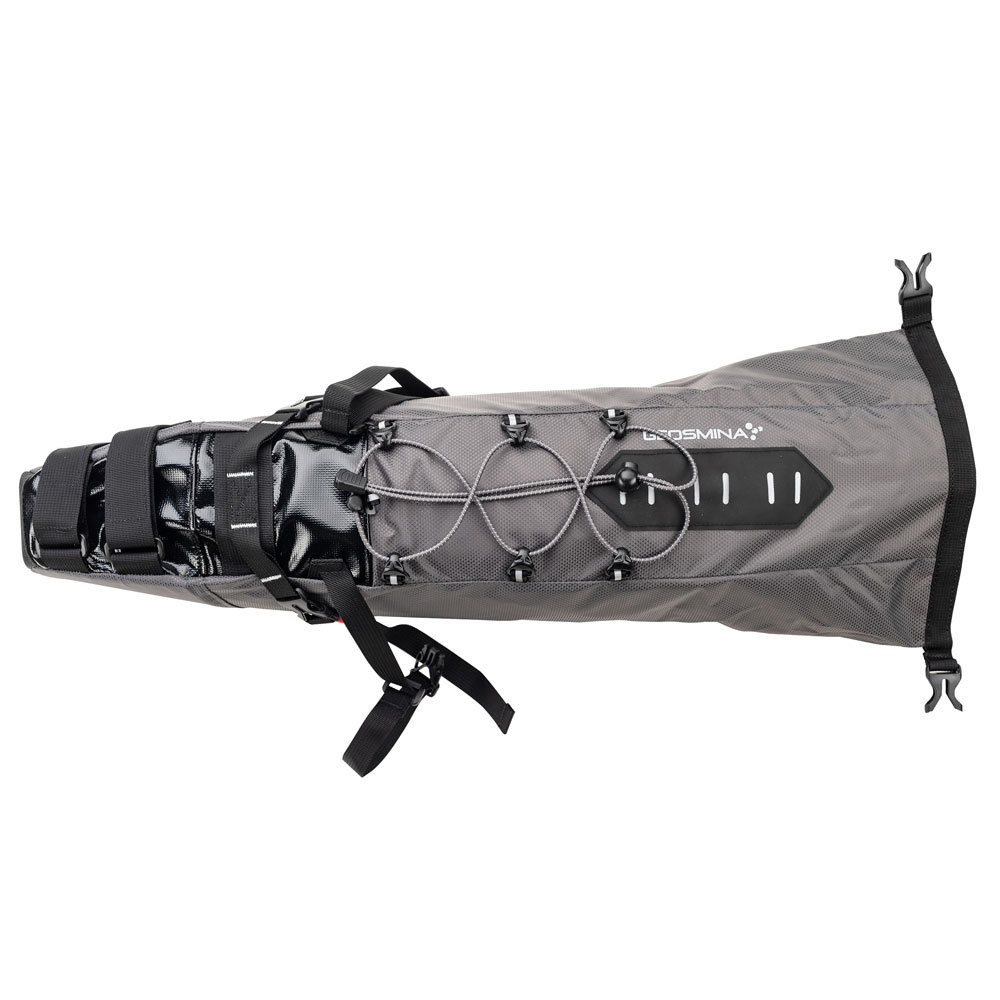 Сумка подседельная GEOSMINA Small Seat Bag (10L), 470г, серая фото 2