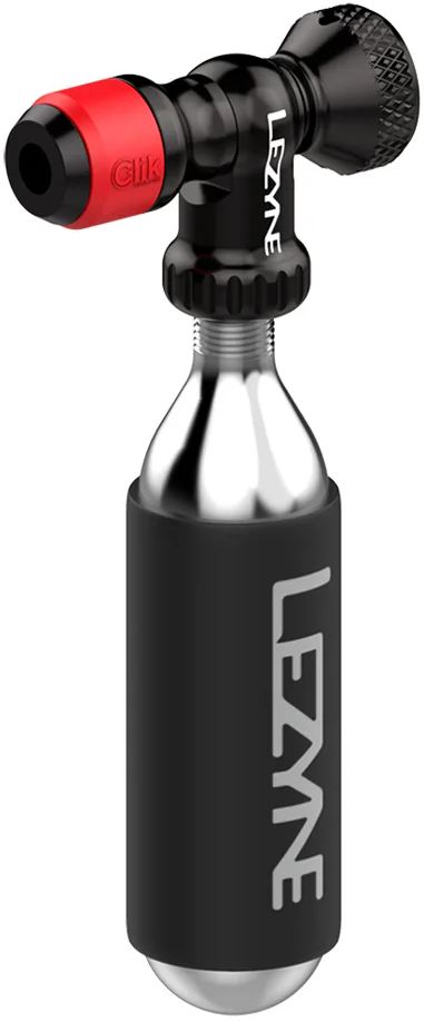 Насос Lezyne CLIK DRIVE CO2, с баллоном CO2 20 г, черный фото 