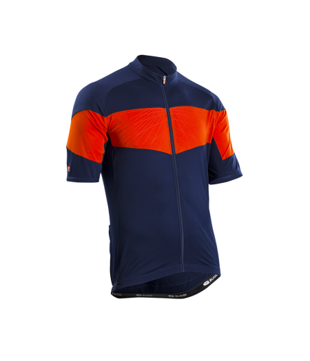 Джерси Sugoi RPM PRO, кор. рукав, мужское, INO (индиго с красным), XL фото 