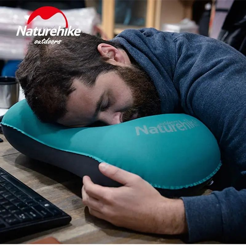 Подушка надувна Naturehike Ultralight TPU NH17T013-Z, 42x29x11 см, зелена фото 3