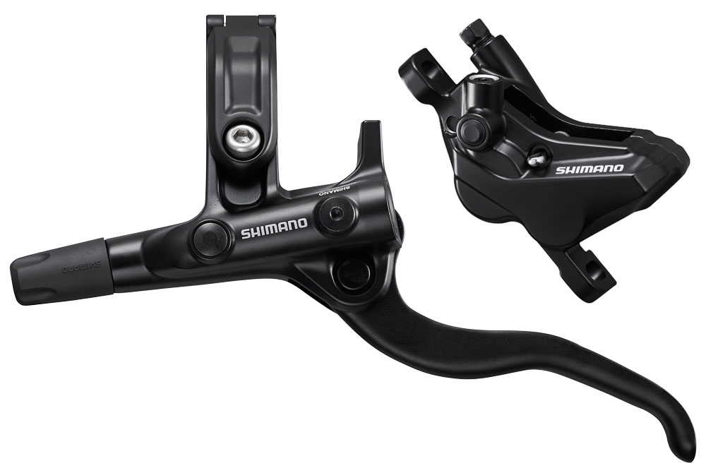 Тормоз дисковый гидравлический Shimano MT420 передний (левая ручка BL-MT4100, 4- поршн. калипер BR-MT420, J-kit гидролиния 1000мм, D03S) фото 