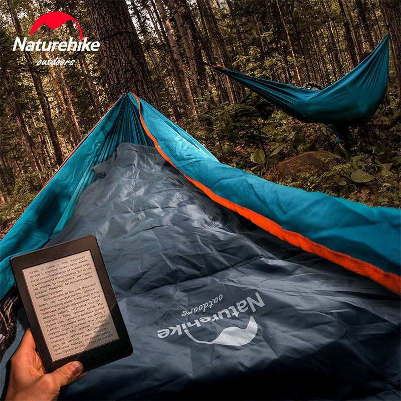 Спальный мешок Naturehike Y150L NH21MSD08, правый, серо-голубой фото 4