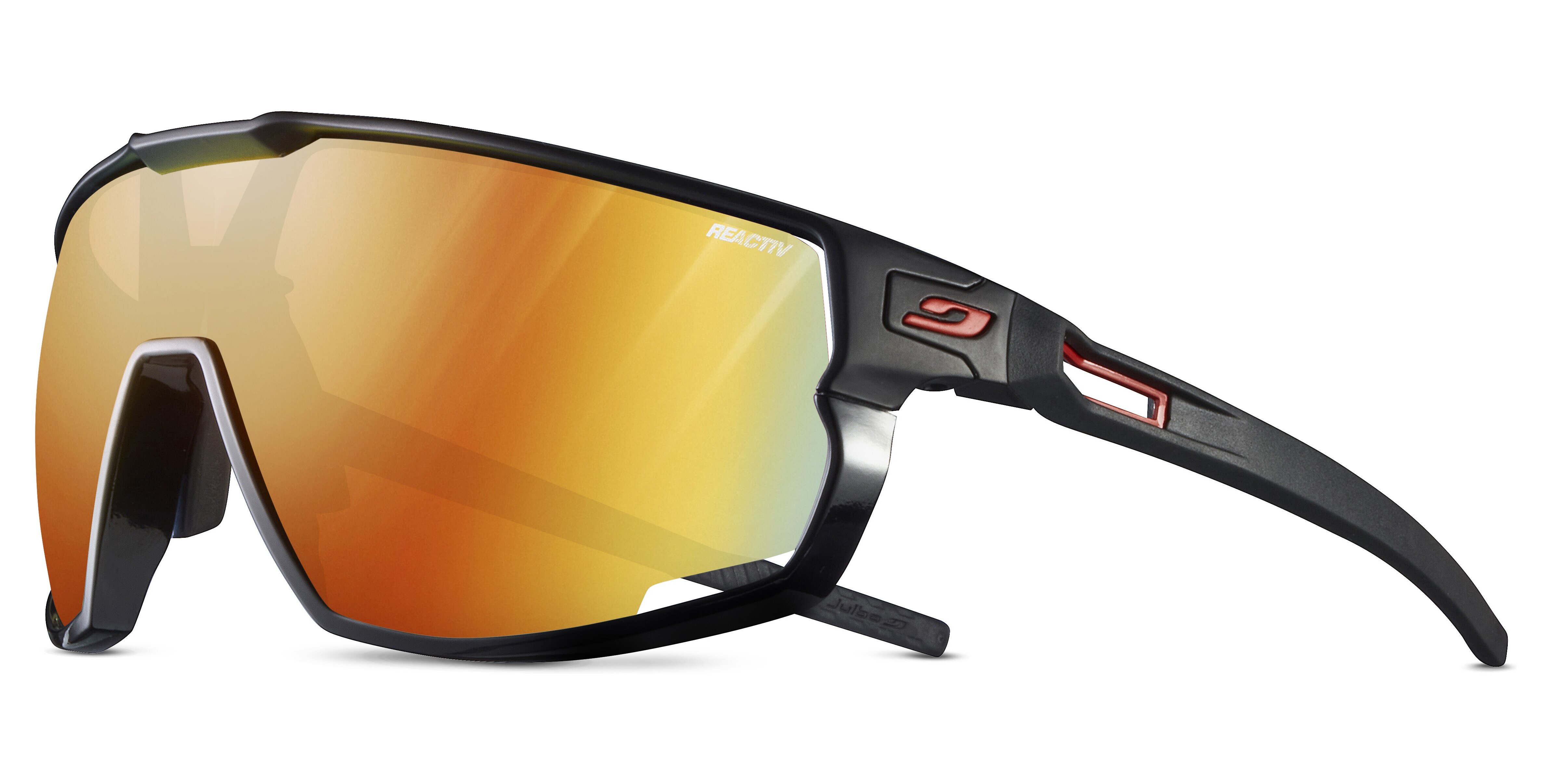 Окуляри Julbo RUSH REACTIV PERFOMANCE 1-3 LIGHT AMPLIFIER, чорні, фотохромна лінза фото 