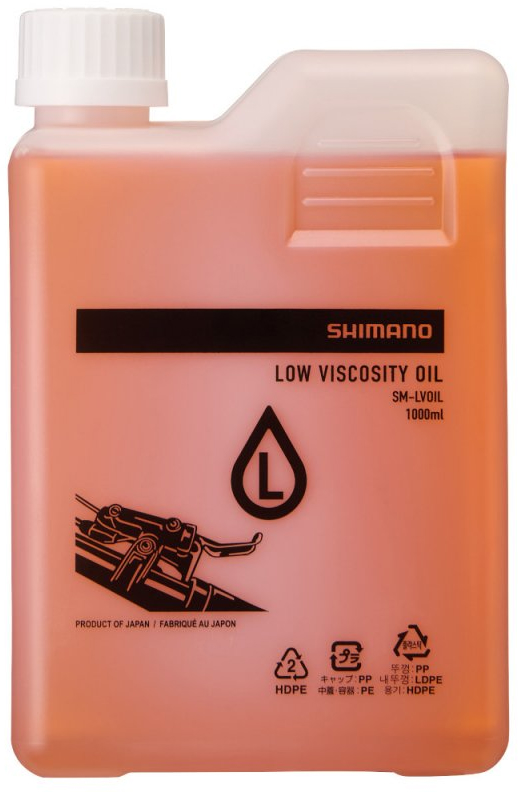 Минеральное масло низкой вязкости Shimano для гидравл диск тормоза, 1000 мл (OEM, без упаковки) фото 