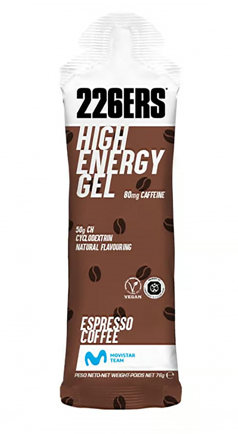Гель энергетический 226ERS High Energy 50 г углеводов + кофеин, эспрессо кофе фото 