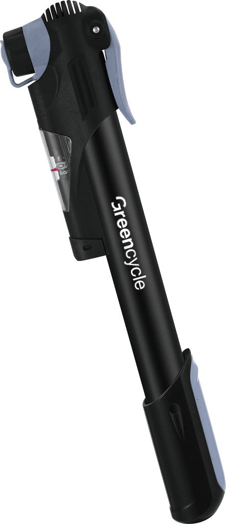 Мининасос Green Cycle GPM-065 телескопический алюминиевый, Presta + Schrader, 80 psi фото 