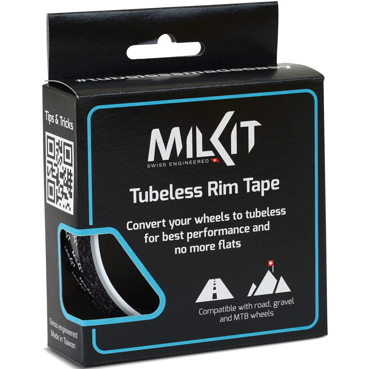 Ободная лента MilKit Rim Tape для бескамерных ободов, 35 мм, 10 м фото 