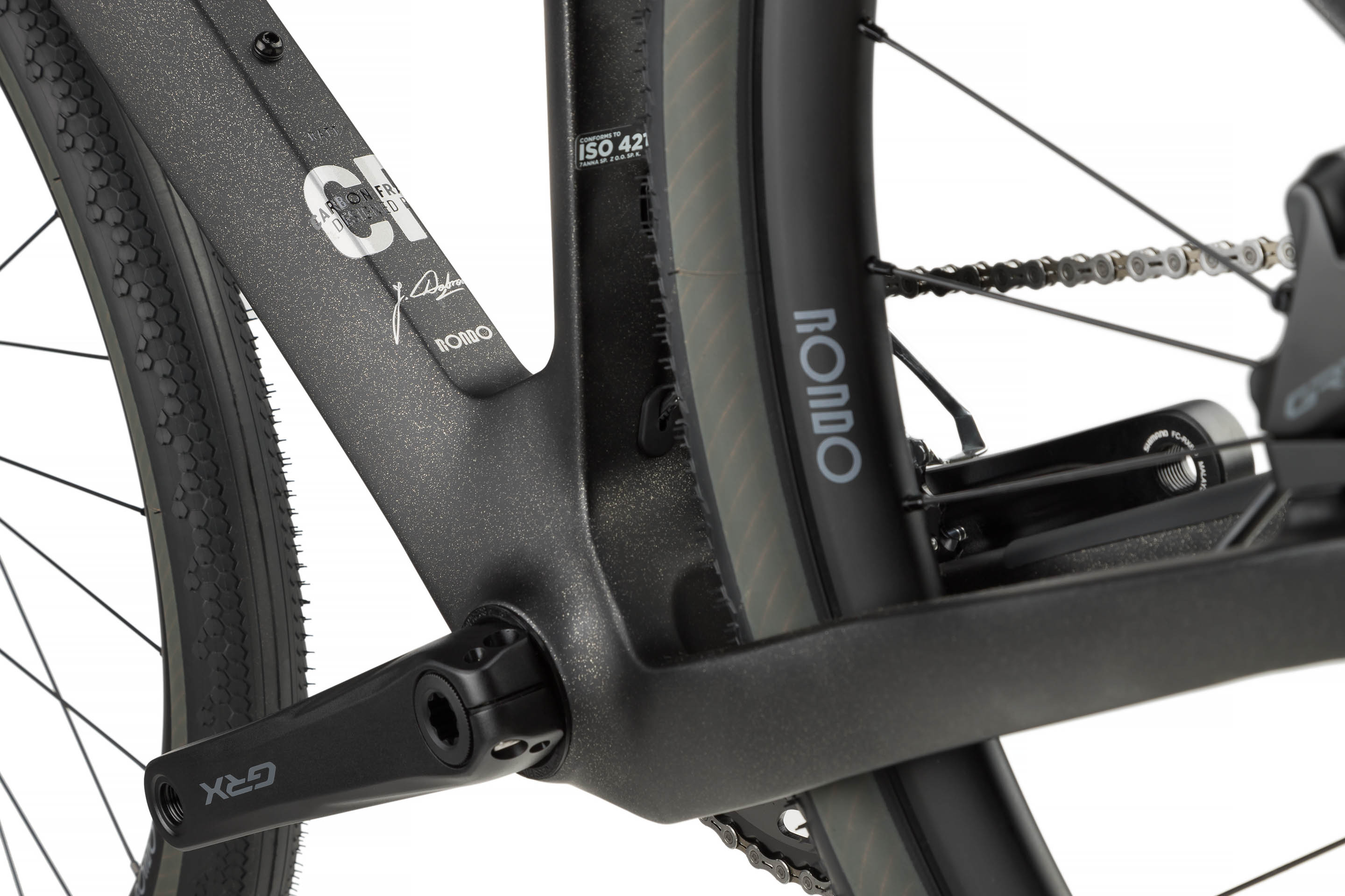 Велосипед 28" Rondo RATT CF2 рама - L 2024 Black/Silver (UK) фото 9