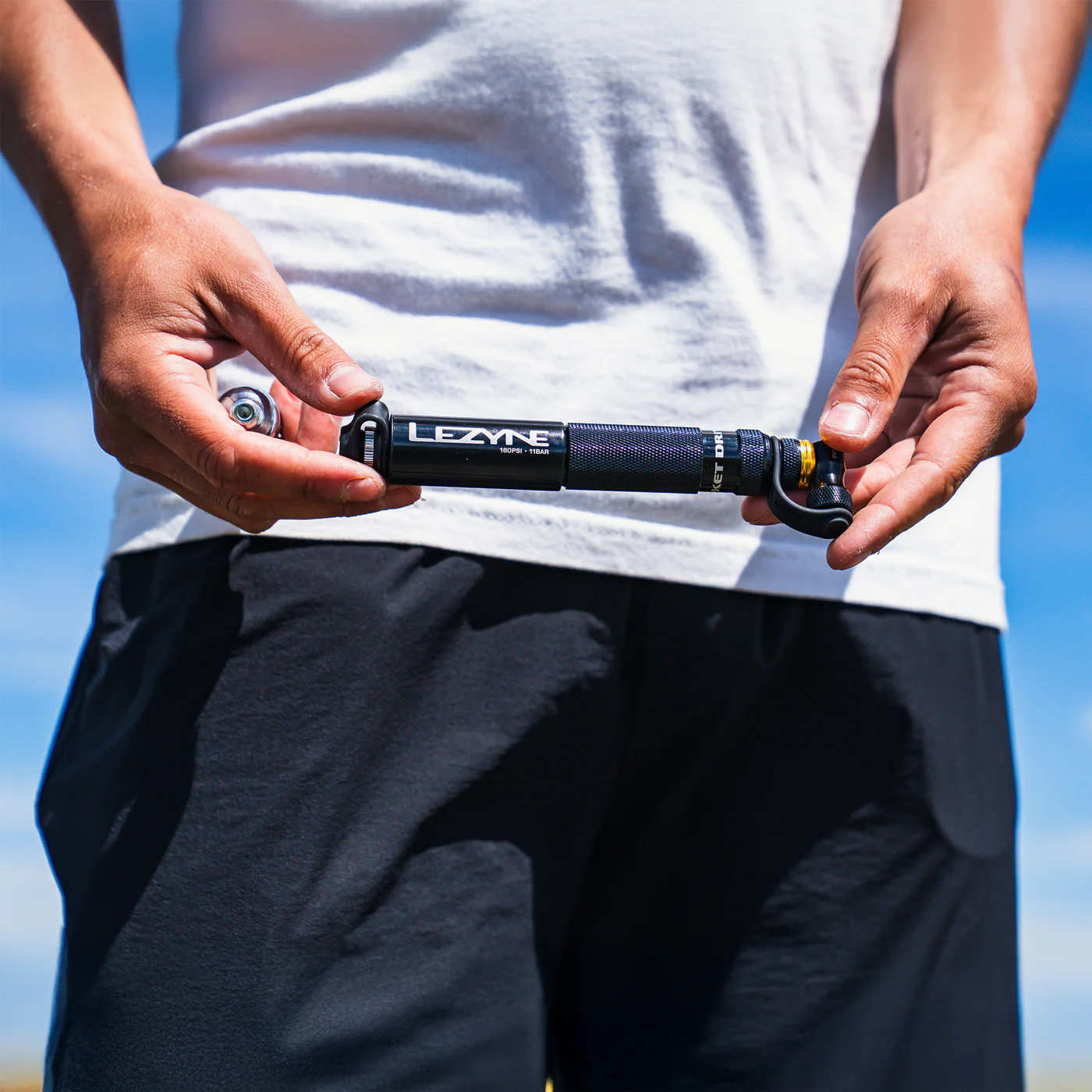Мінінасос Lezyne POCKET DRIVE CO2, 160psi, чорний фото 6