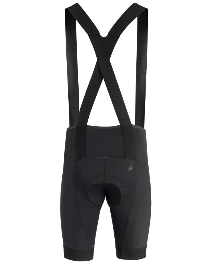 Велотрусы ASSOS Equipe RS Bib, на лямках, мужские, черные с черным логотипом, L  фото 2