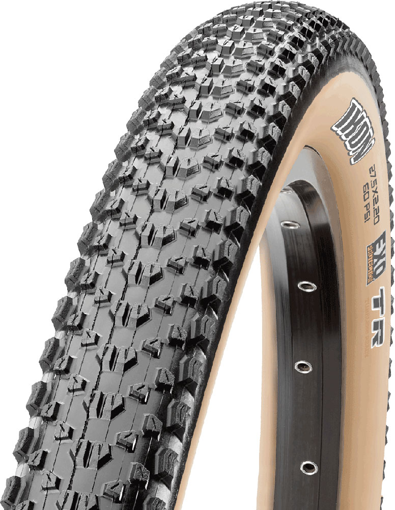 Покришка 29x2.20 Maxxis Ikon (57-622) 60TPI, Foldable, EXO/TANWALL, чорна з коричневою боковиною фото 