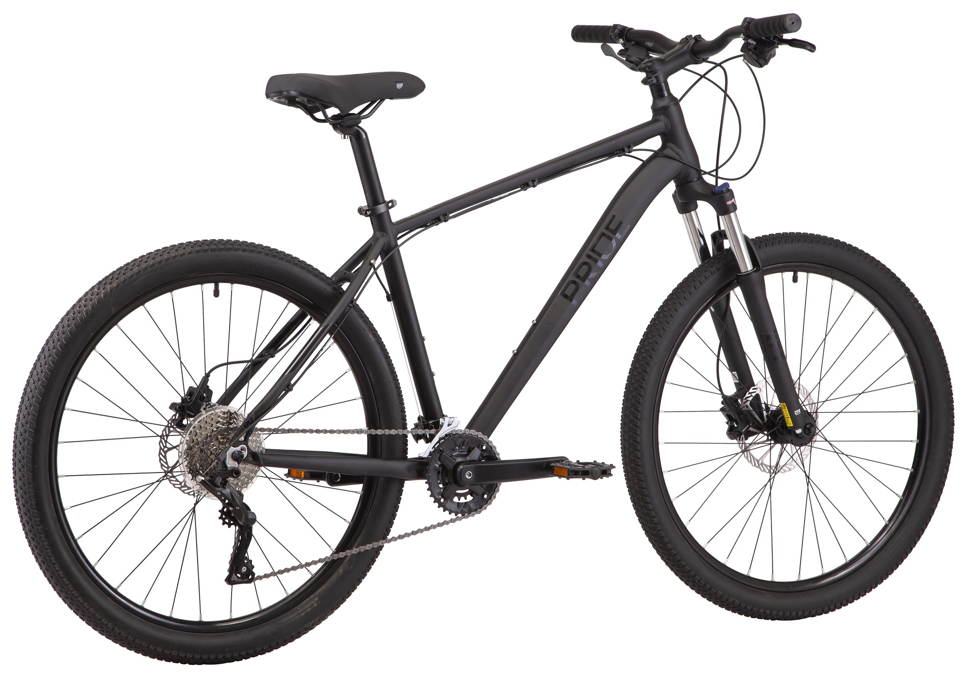 Велосипед 27,5" Pride MARVEL 7.3 рама - L 2023 черный (тормоза SRAM, задний переключатель и манетка - MICROSHIFT) фото 3