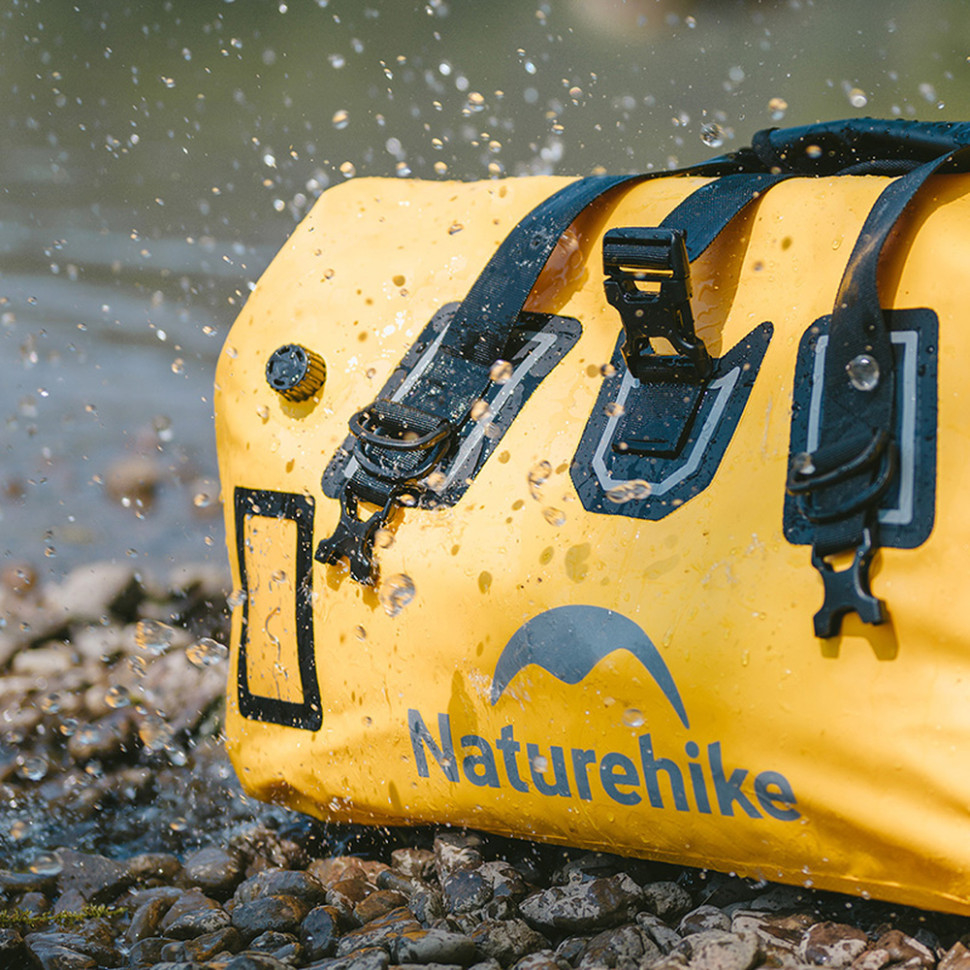 Сумка дорожня водонепроникна Naturehike CNK2450XB015, 40 л, жовта фото 9