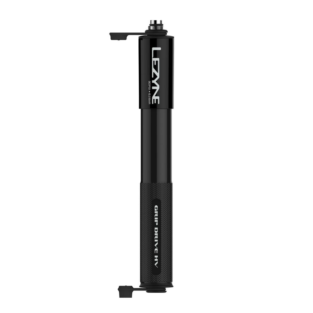 Мини-насос Lezyne GRIP DRIVE HV-M, 90psi, черный фото 1