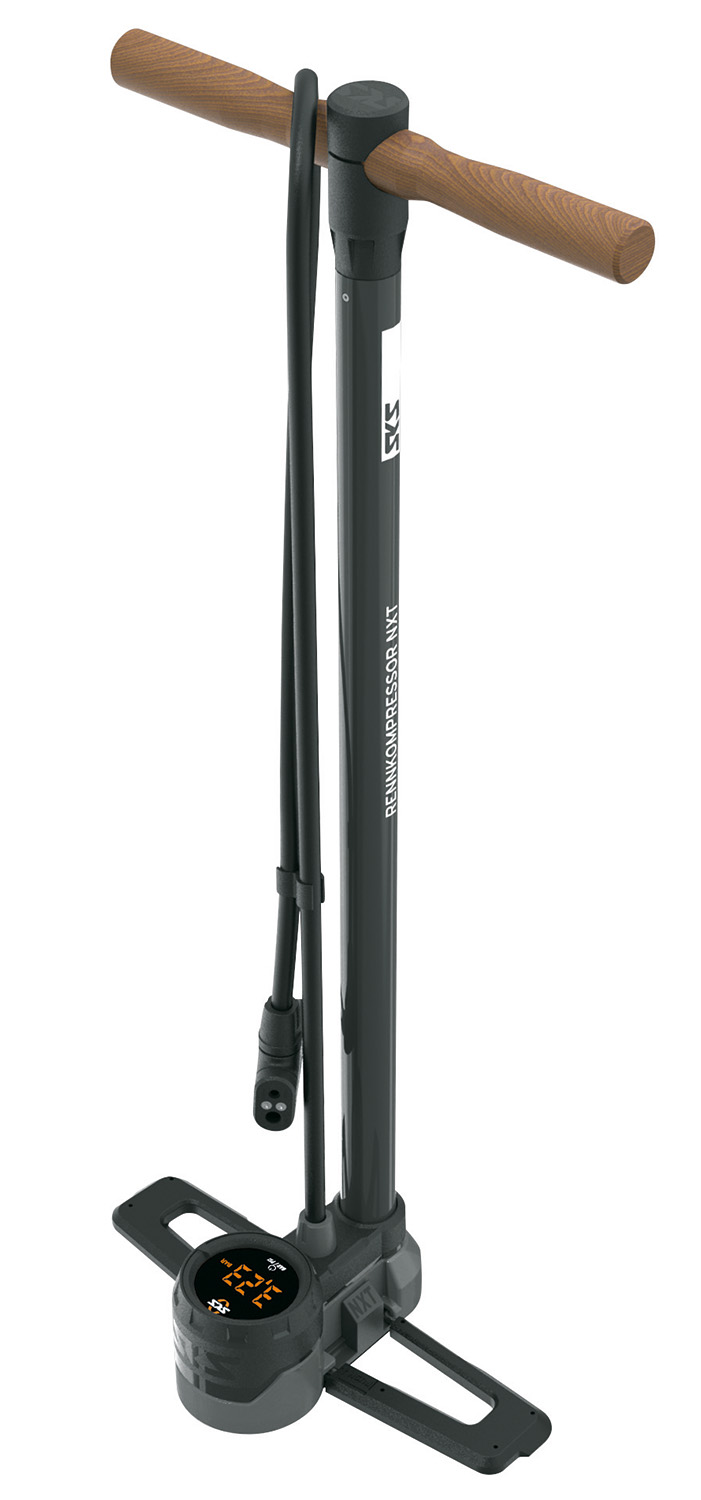 Насос підлоговий SKS RENNKOMPRESSOR NXT DIGI, електронний манометр, presta/schrader, 230 psi / 16 bar фото 