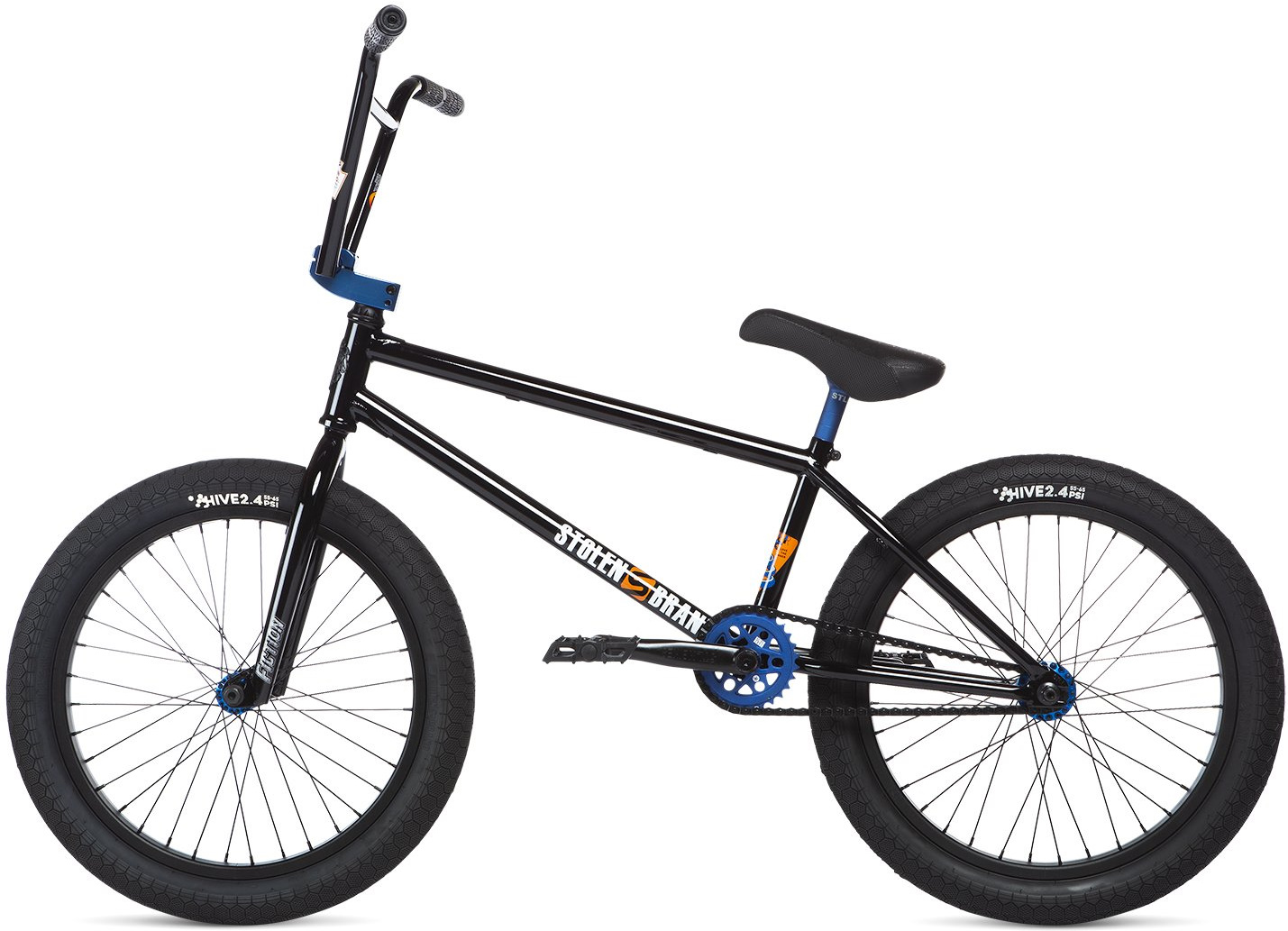 Велосипед 20" Stolen SINNER FC XLT LHD рама - 21" 2020 BLACK W/ BLUE, чёрный фото 