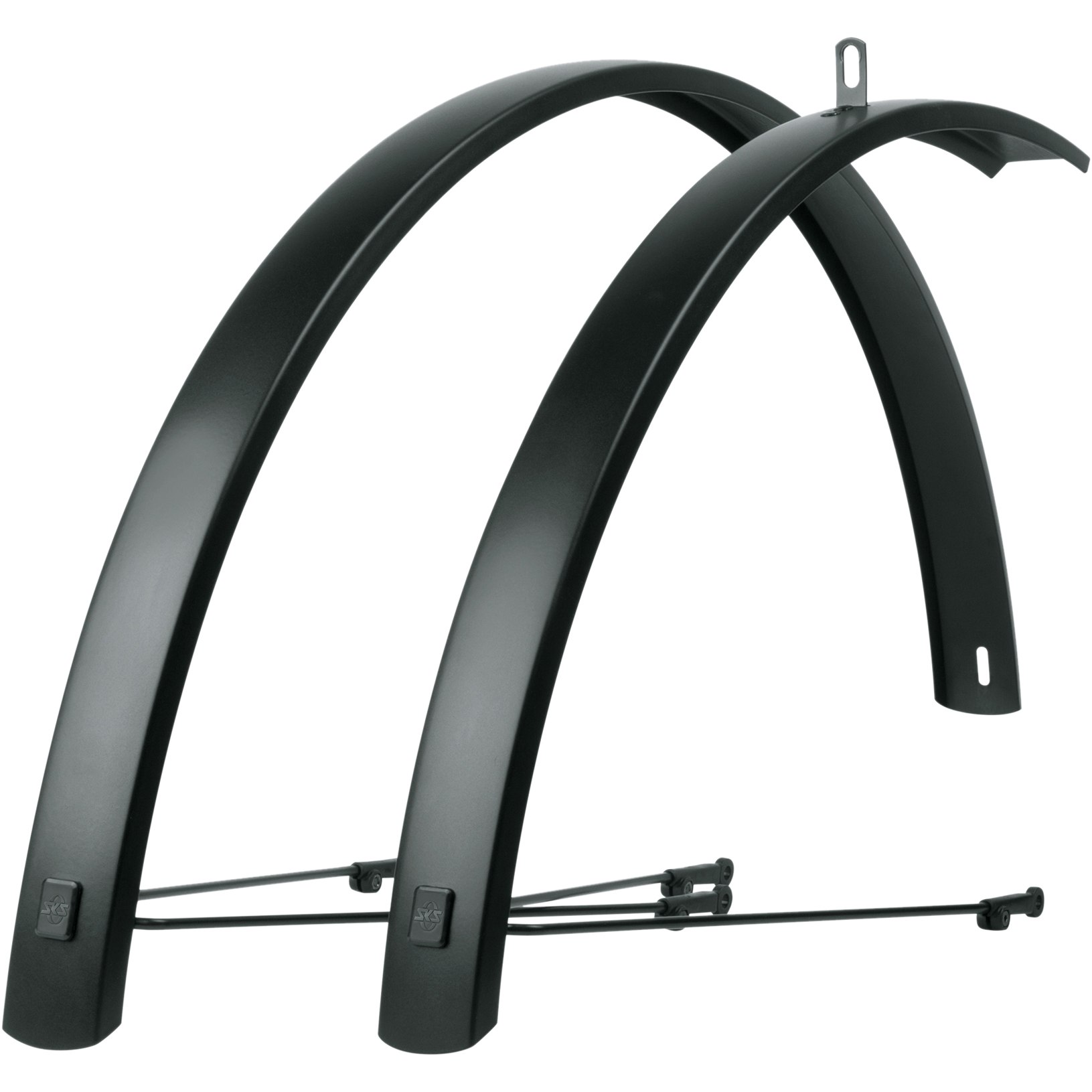 Комплект крыльев 28" SKS EDGE ALUMINIUM, 46 мм, черные фото 