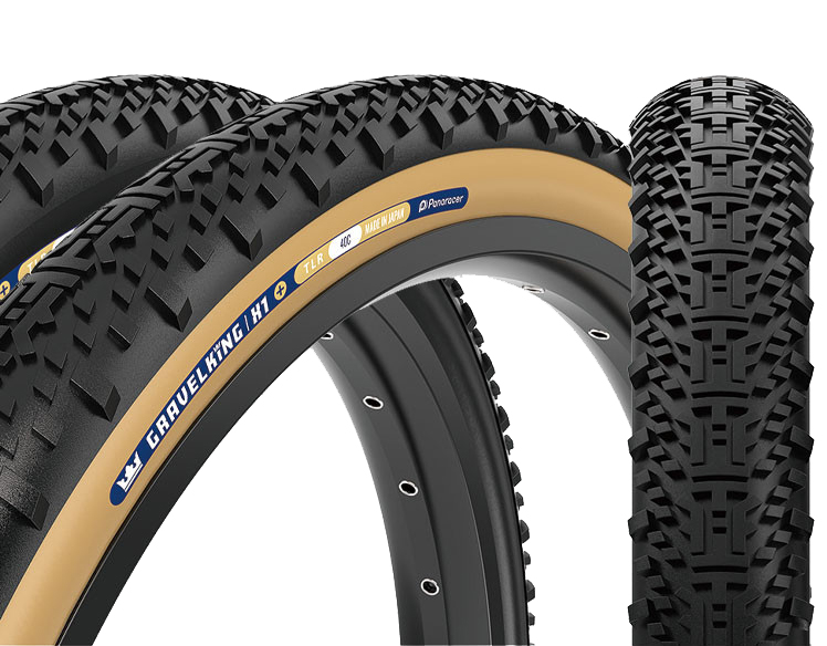 Покрышка 700x45C Panaracer GRAVELKING X1+ GEN2, черная с коричневой боковиной фото 
