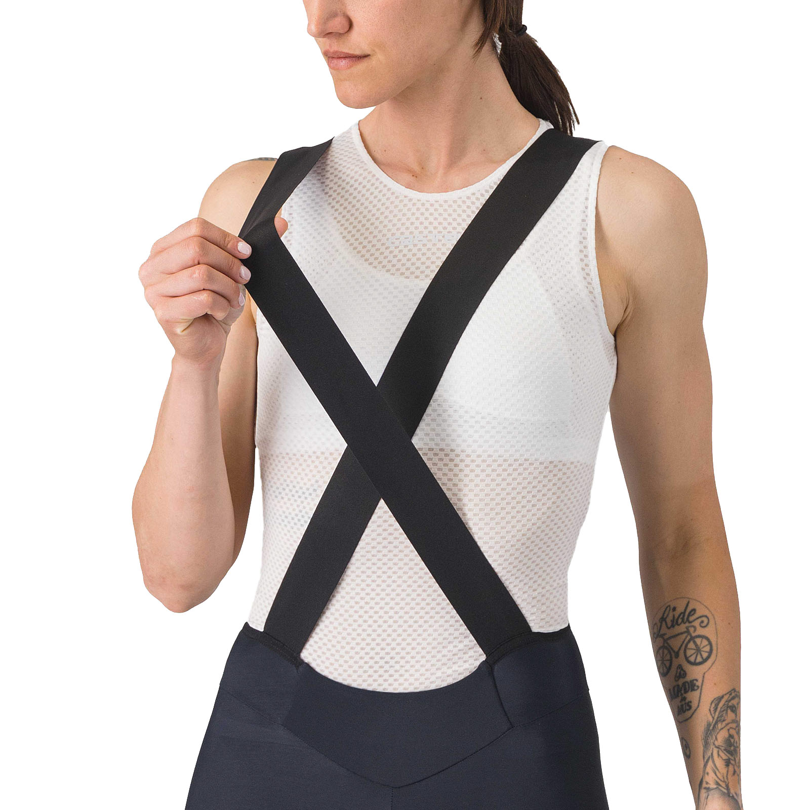 Велотрусы Castelli Prima 2 DT на лямках женские black S фото 7
