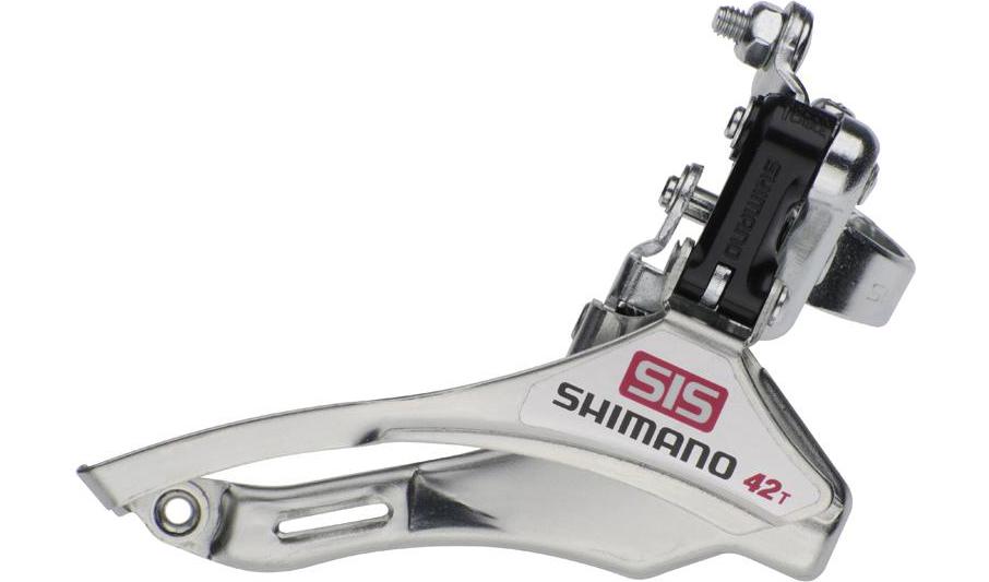 Переключатель пер. Shimano TY-10 под трубу 31.8мм н/тяга фото 