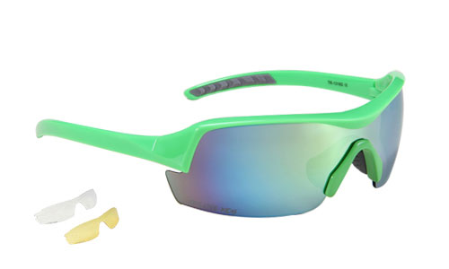Очки Green Cycle GGL-613 c двумя сменными линзами  + чехол; Зеленые фото 