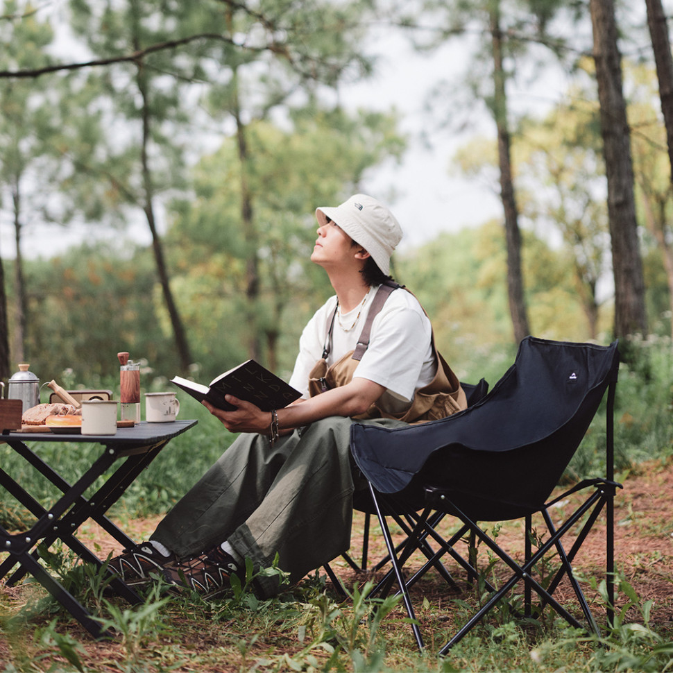 Стілець складаний Naturehike Stellaluna T01 CNH23JU13002, розмір M, чорний фото 3