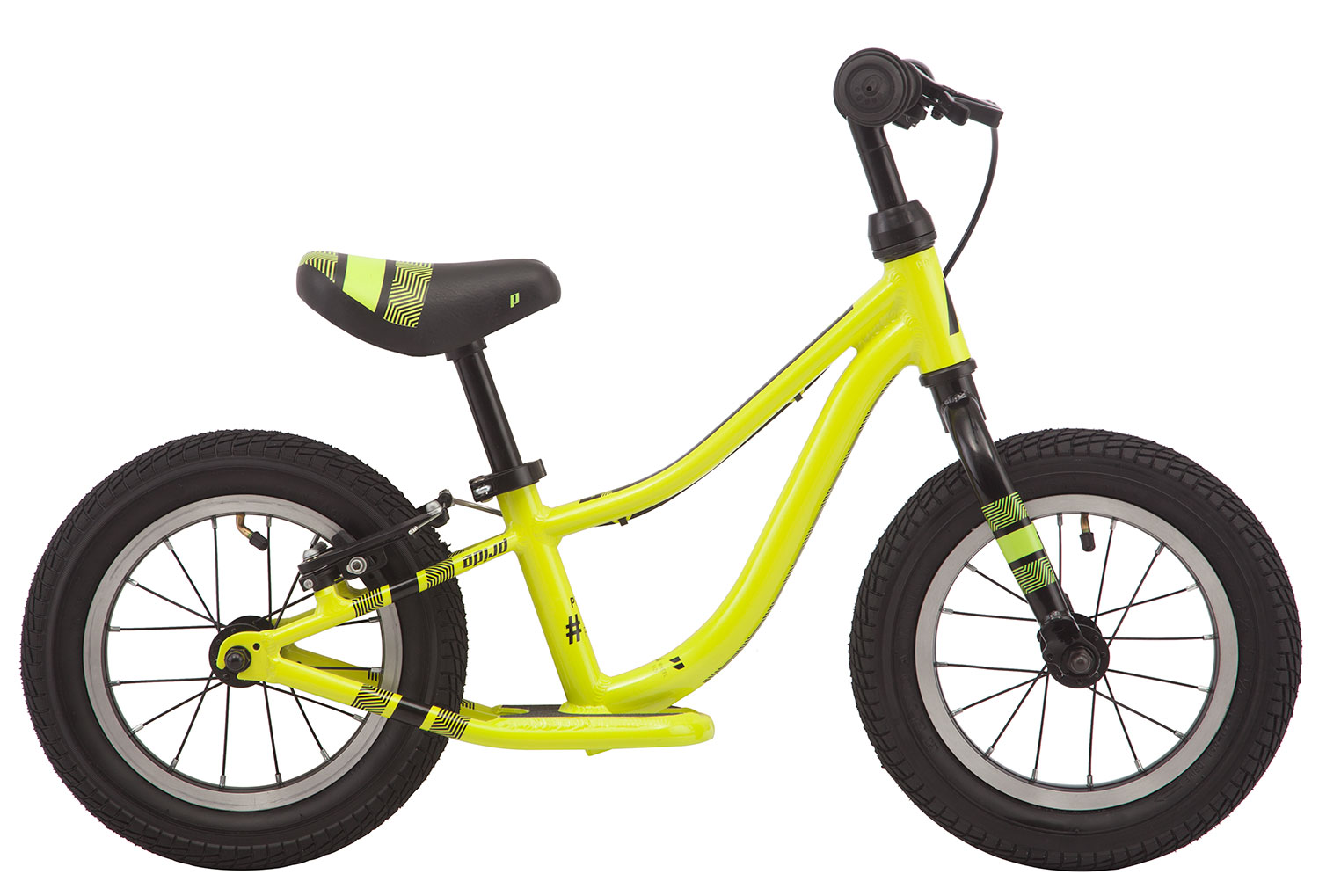 Біговел 12" Pride PUSH 3.0 жовтий 2019 фото 