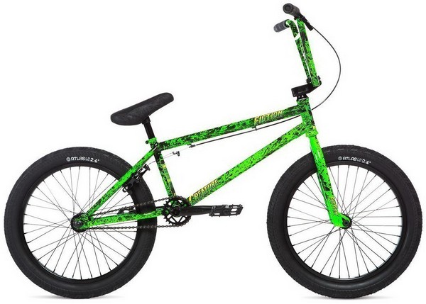 Велосипед 20" Stolen CREATURE рама - 21" 2020 TOXIC GREEN SPLATTE, зелёный фото 1
