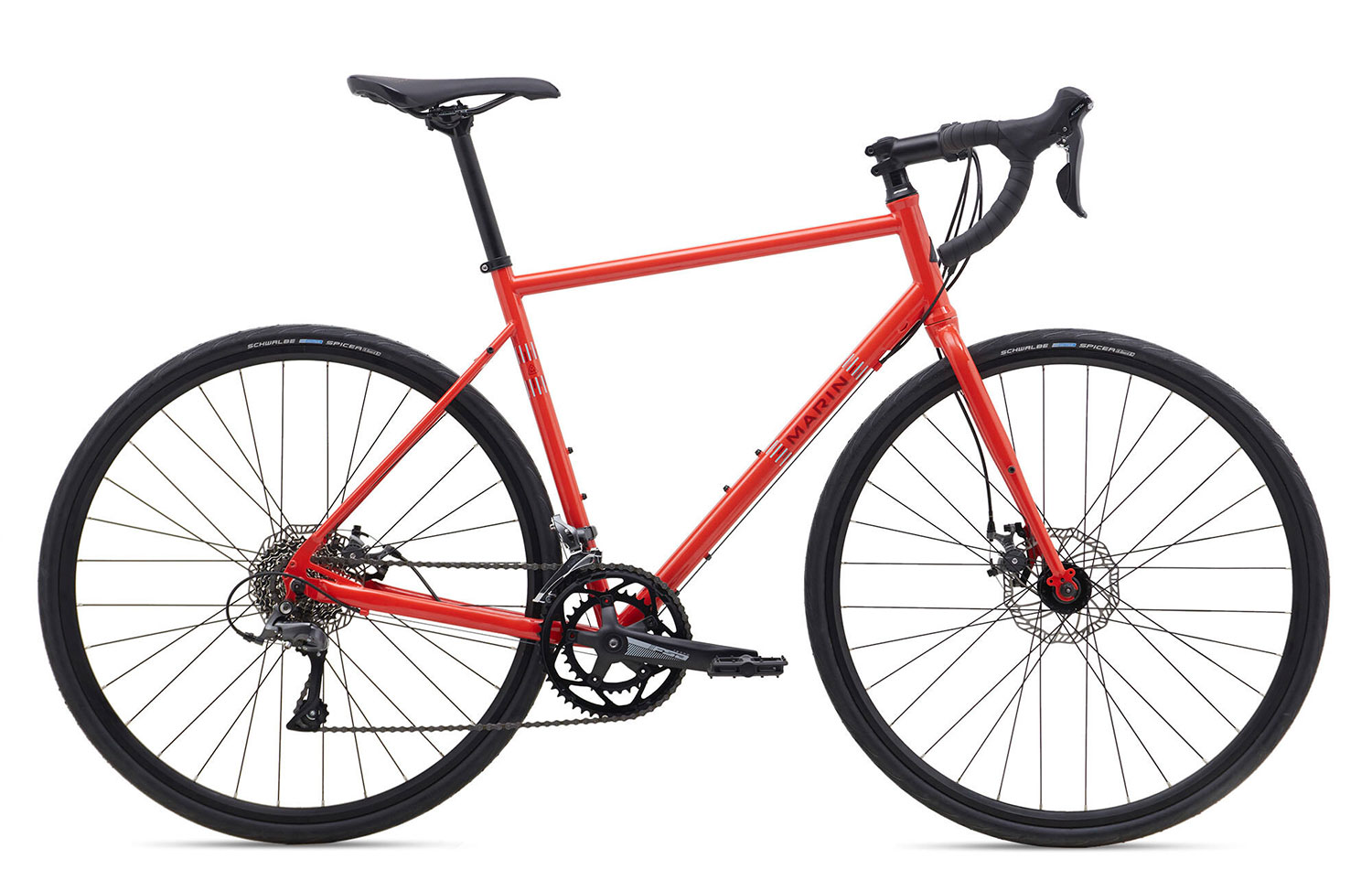 Велосипед 28" Marin NICASIO рама - 56см 2020 Gloss Orange/Crimson/Ash Blue фото 