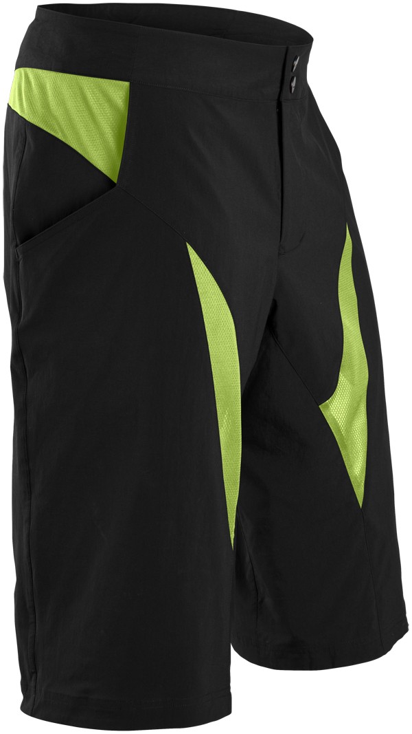 Велошорты Sugoi Evo-X, памперс RC PRO, мужские, black/lotus (черно-зелёные), S