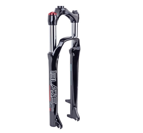 Вилка MTB 29" RST Blaze ML під диск діам - 1-1/8" хід-80 шток - 260мм пружинно-еластомірна з механічним локаутом чорна фото 