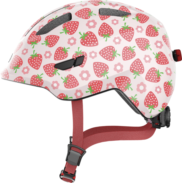Шлем детский ABUS SMILEY 3.0 LED, размер M (50-55 см), Rose Strawberry фото 