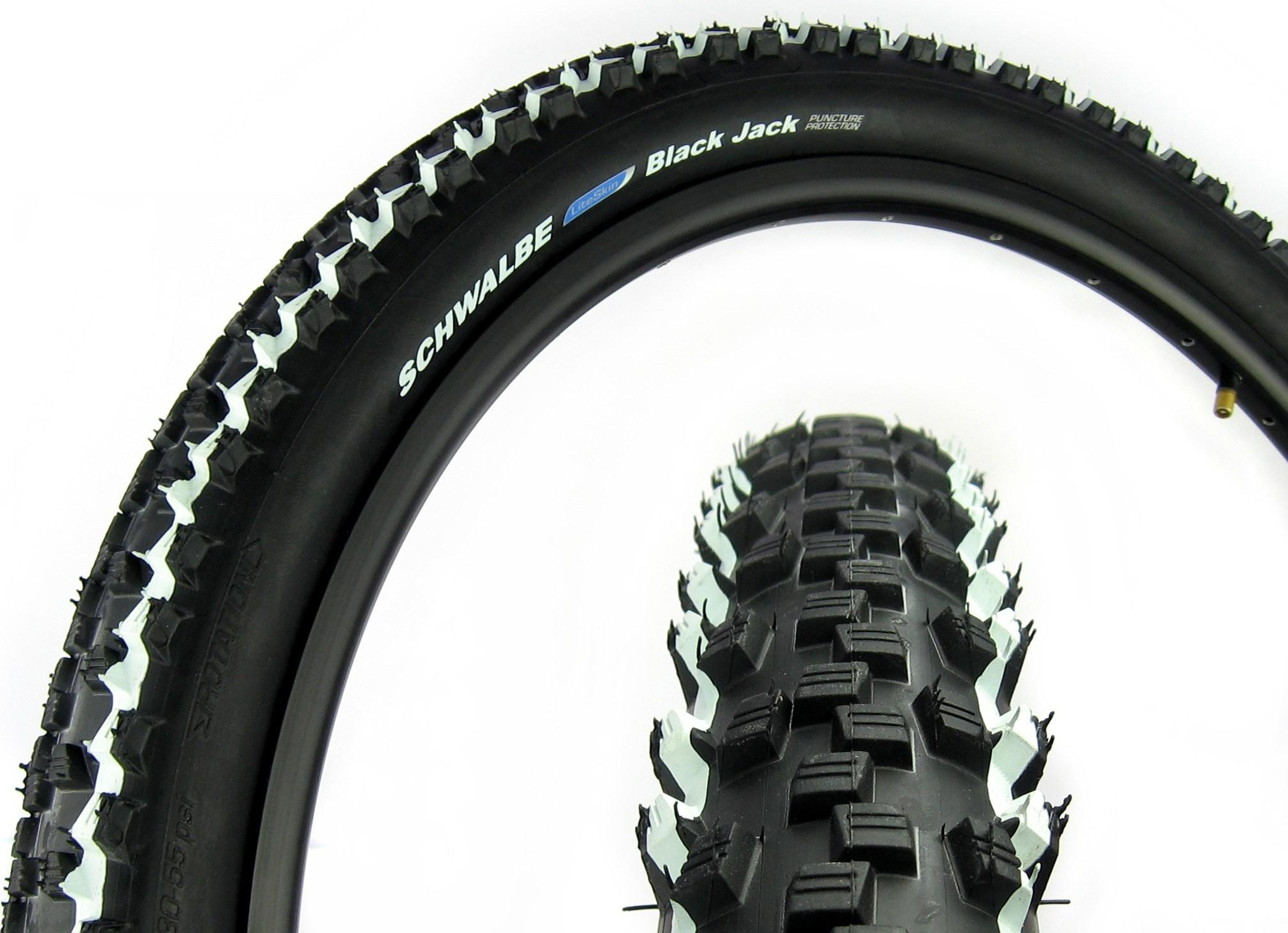 Покрышка 26x2.25 (57-559) Schwalbe Black Jack K-Guard B/WS/B-SK HS407 SBC фото 