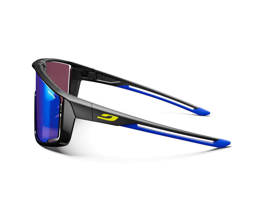 Окуляри Julbo FURY REACTIV PERFOMANCE 1-3 HIGH CONTRAST, чорно-сині, фотохромна лінза фото 4