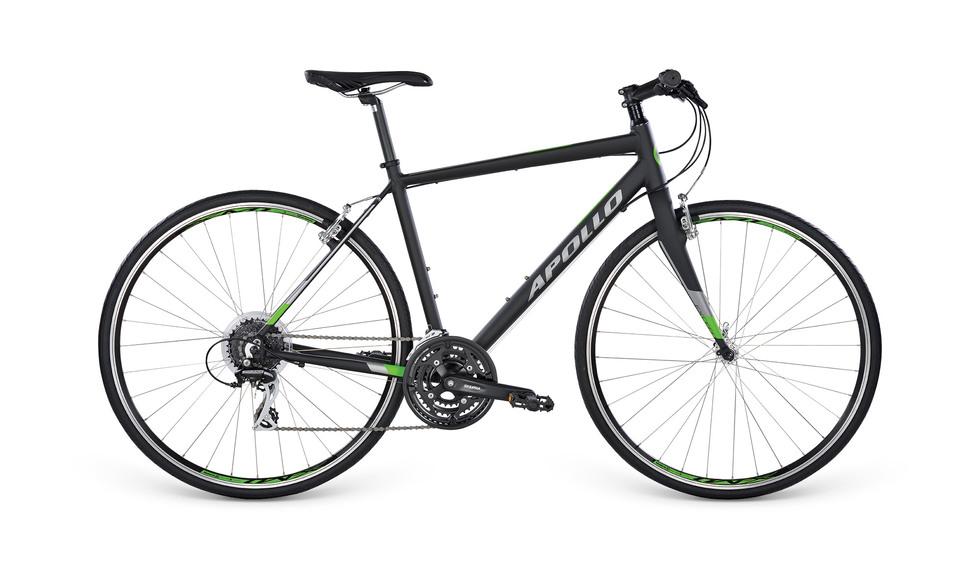 Велосипед 28" Apollo EXCEED 20 рама - M matte Black/matte Silver/matte Green  фото 1