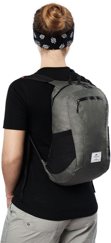 Рюкзак Naturehike Ultralight NH17A012-B, 18 л, серый фото 2