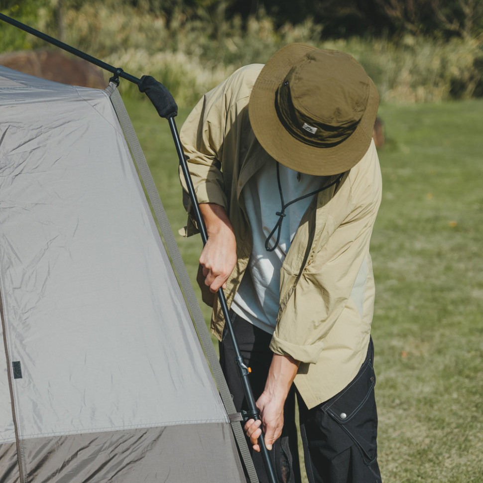 Палатка четырехместная Naturehike Cape Series 5.2 CNK2450WS037, серо-коричневая фото 8