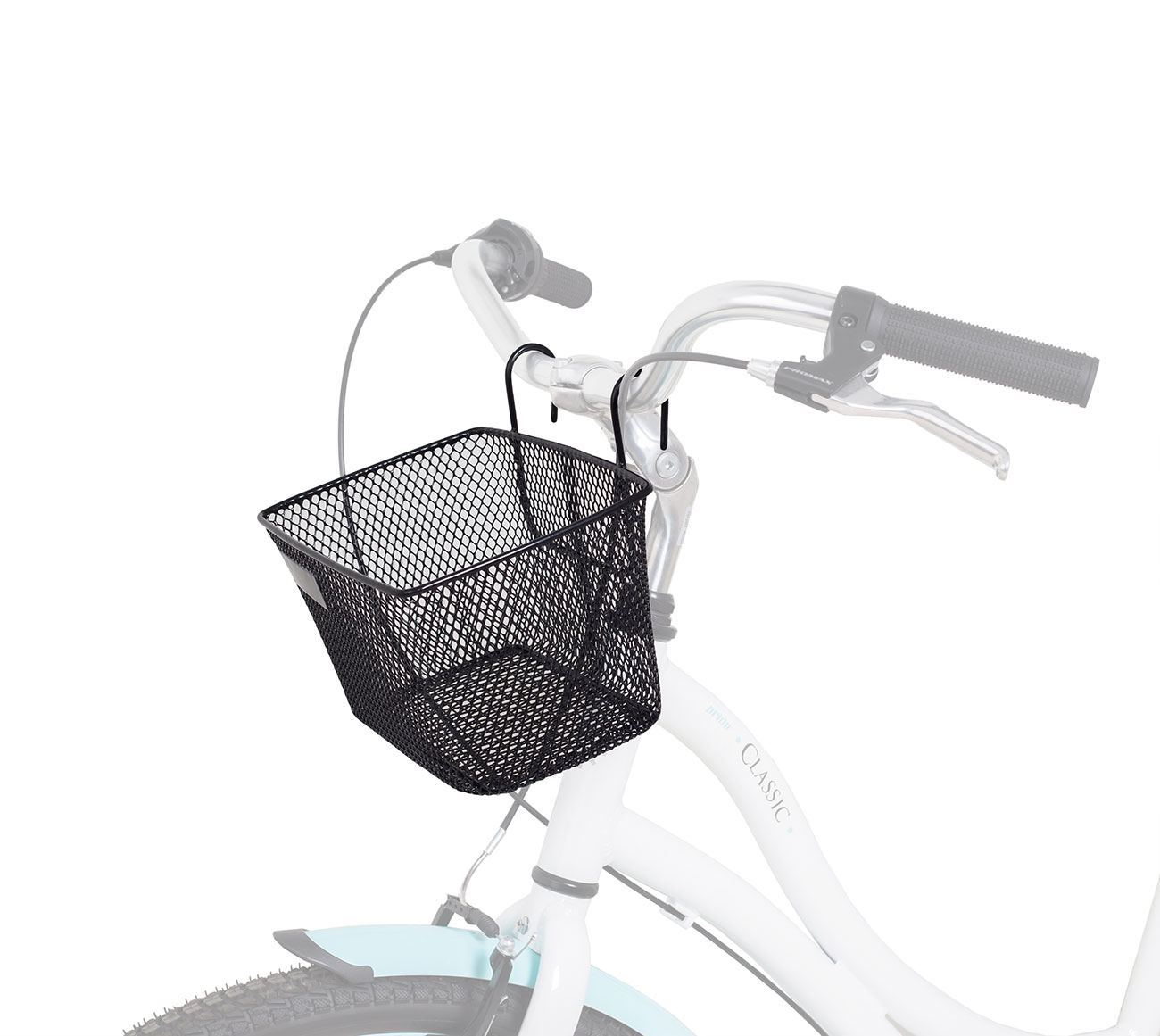Корзина Green Cycle GCB-84 стальная для детских велосипедов 16-20'', черная фото 2