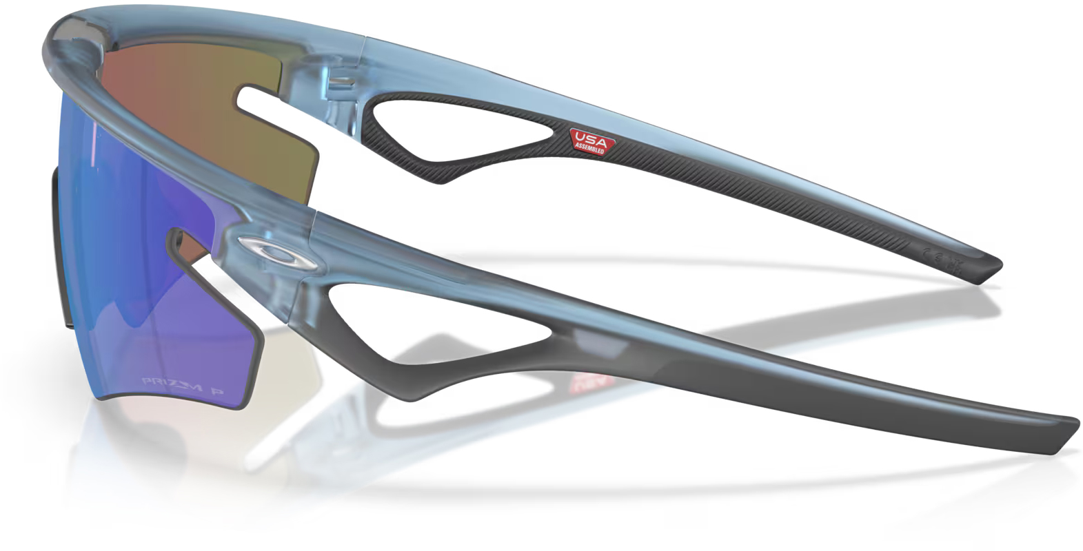 Окуляри Oakley SPHAERA SLASH Matte Transparent Stonewash / Prizm Sapphire Polarized фото 3