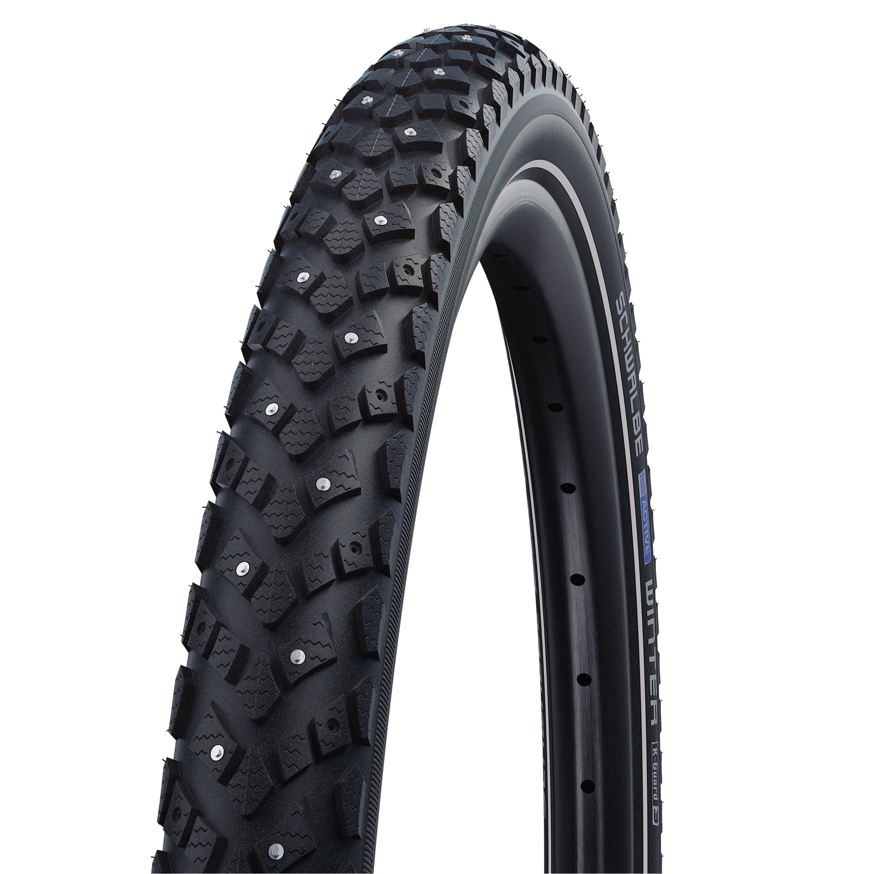Покришка 27.5x2.00 (50-584) SCHWALBE WINTER K-Guard, TwinSkin B/B+RT HS396 104 Steel Studs WiC 50EPI фото 