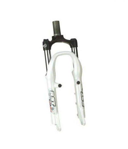 Вилка MTB 26" RST Capa T26 1-1/8" под диск/под v-brake диам - 28,6 мм ход-80 шток - 260мм пружинно-эластомерная белый фото 