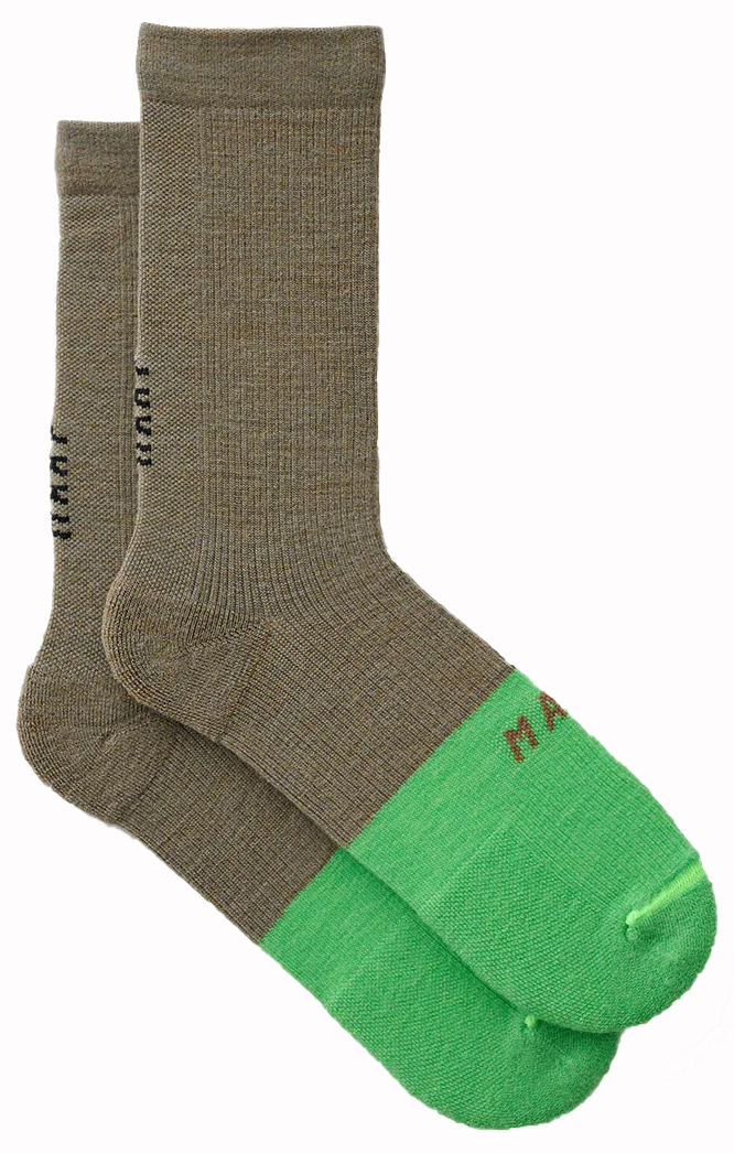 Носки MAAP DIVISION MERINO р <36,5 XS fungi/lime drop фото 