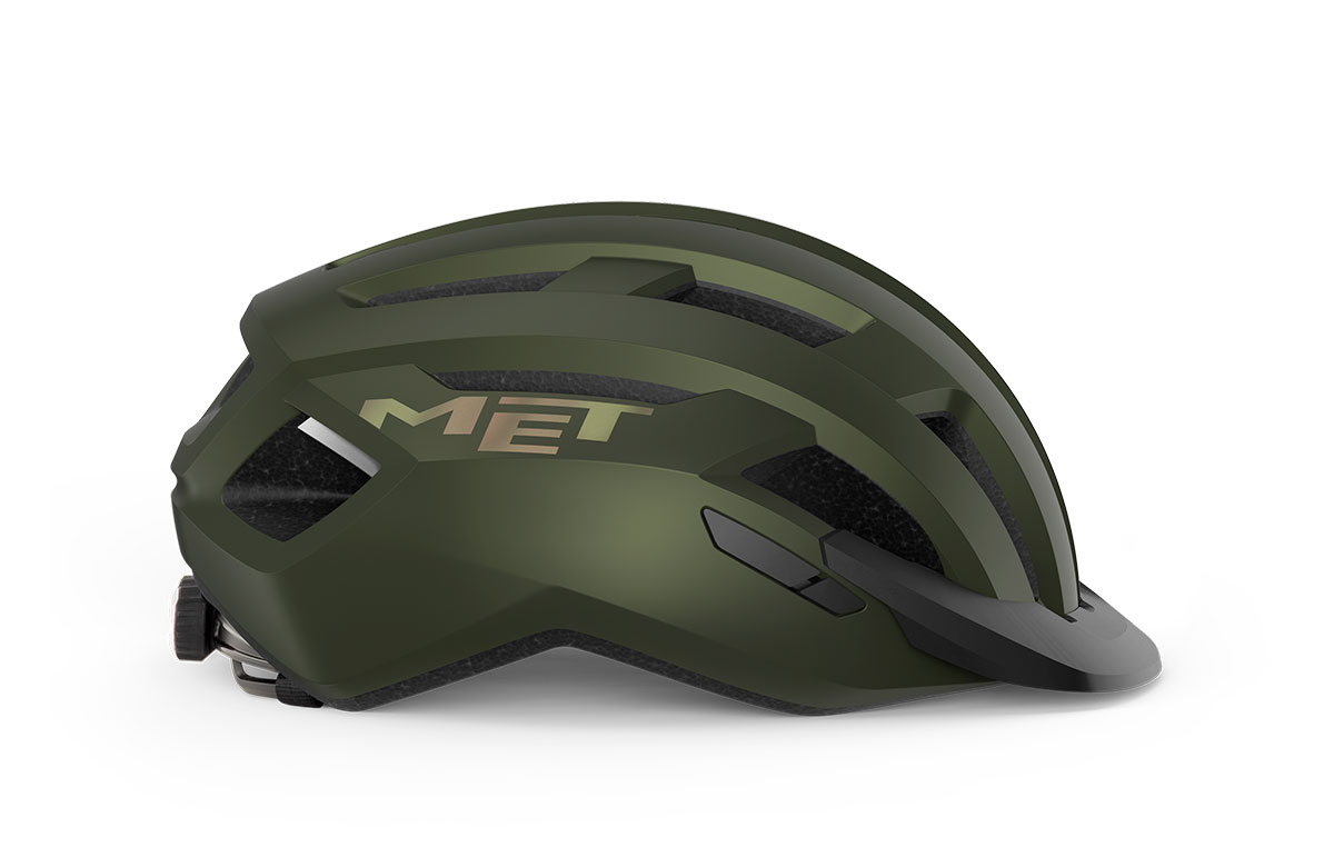Шлем Met ALLROAD MIPS CE размер M (56-58), olive iridescent matt, оливковый радужный матовый фото 2